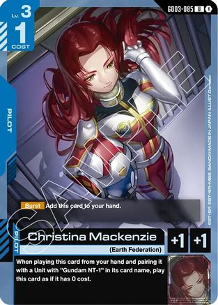 Christina Mackenzie - Steel Requiem (GD03-085) | Grognard Games