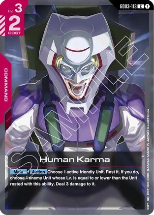 Human Karma - Steel Requiem (GD03-113) | Grognard Games
