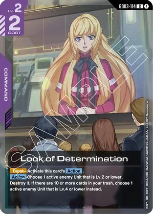 Look of Determination - Steel Requiem (GD03-114) Holofoil | Grognard Games