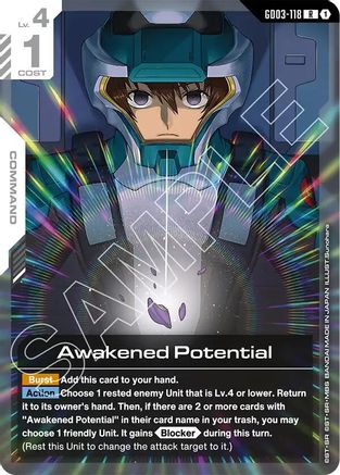 Awakened Potential - Steel Requiem (GD03-118) Holofoil | Grognard Games