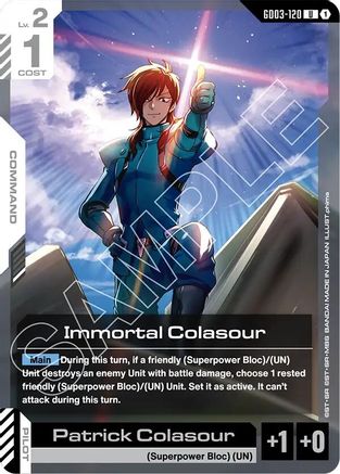 Immortal Colasour - Steel Requiem (GD03-120) | Grognard Games