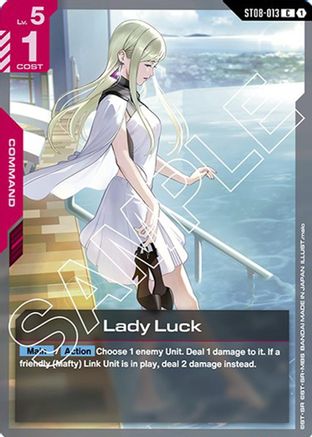 Lady Luck - Starter Deck 08 Flash of Radiance (ST08-013) | Grognard Games