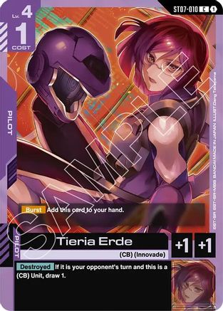 Tieria Erde - Starter Deck 07 Celestial Drive (ST07-010) | Grognard Games