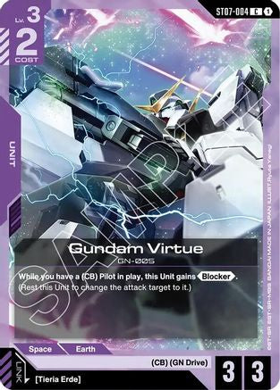 Gundam Virtue (ST07-004) - Starter Deck 07 Celestial Drive (ST07-004) | Grognard Games