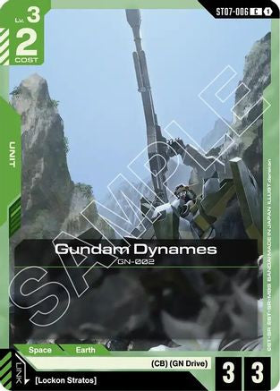 Gundam Dynames (ST07-006) - Starter Deck 07 Celestial Drive (ST07-004) | Grognard Games