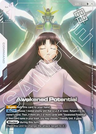 Awakened Potential (Store Tournament Winner Pack 03) - Gundam Promotional Cards (GD03-118) Holofoil | Grognard Games