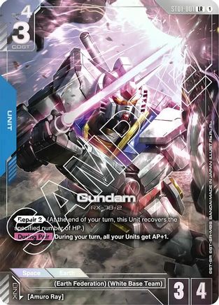 Gundam (Premium Card Collection) - Gundam Promotional Cards (ST01-001) Holofoil | Grognard Games