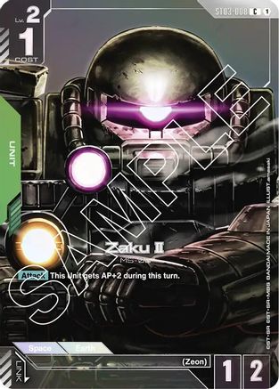 Zaku II (Premium Card Collection) - Gundam Promotional Cards (ST03-008) Holofoil | Grognard Games