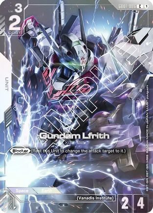 Gundam Lfrith (Premium Card Collection) - Gundam Promotional Cards (GD01-086) Holofoil | Grognard Games