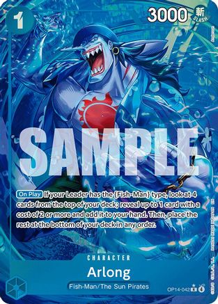 Arlong (Alternate Art) (OP14-042) - The Azure Sea's Seven Foil | Grognard Games