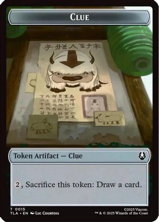 Clue (0015) // spirit (003) Double-Sided Token (TLA-15 // 3) - Avatar: The Last Airbender | Grognard Games