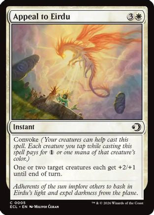 Appeal to Eirdu (ECL-005) - Lorwyn Eclipsed Foil | Grognard Games