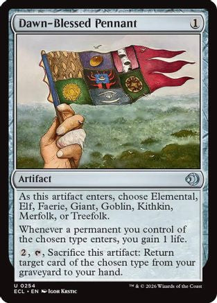 Dawn-Blessed Pennant (ECL-254) - Lorwyn Eclipsed | Grognard Games