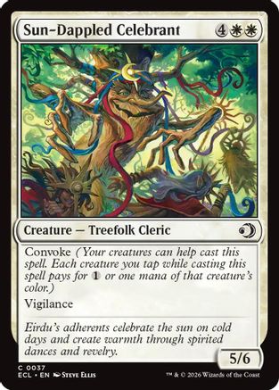 Sun-Dappled Celebrant (ECL-037) - Lorwyn Eclipsed | Grognard Games