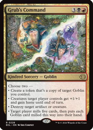 Grub's Command (ECL-228) - Lorwyn Eclipsed | Grognard Games