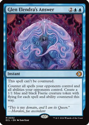 Glen Elendra's Answer (ECL-052) - Lorwyn Eclipsed Foil | Grognard Games