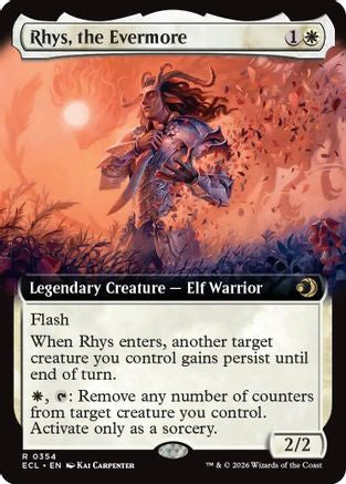 Rhys, the Evermore (Extended Art) (ECL-354) - Lorwyn Eclipsed Foil | Grognard Games