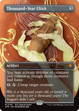 Thousand-Year Elixer (Borderless) (SPG-148) - Special Guests | Grognard Games