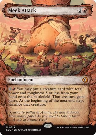 Meek Attack (0319) (Showcase) (ECL-319) - Lorwyn Eclipsed | Grognard Games