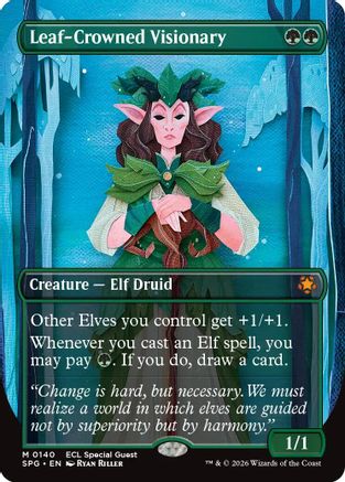 Leaf-Crowned Visionary (Borderless) (SPG-140) - Special Guests | Grognard Games