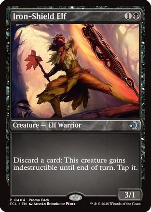 Iron-Shield Elf (PPECL-404) - Promo Pack: Lorwyn Eclipsed | Grognard Games