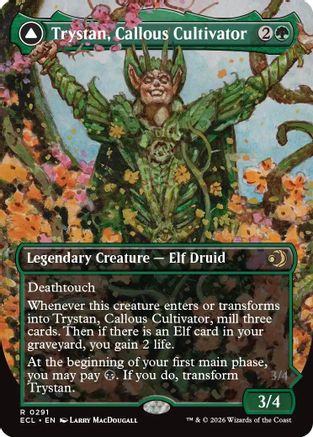 Trystan, Callous Cultivator (Borderless) (ECL-291) - Lorwyn Eclipsed Foil | Grognard Games