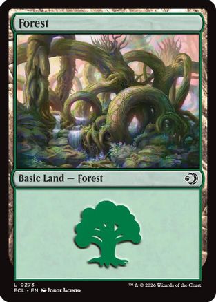 Forest (0273) (ECL-273) - Lorwyn Eclipsed Foil | Grognard Games