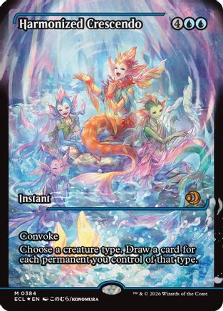 Harmonized Crescendo (0384) (Showcase) (ECL-384) - Lorwyn Eclipsed Foil | Grognard Games