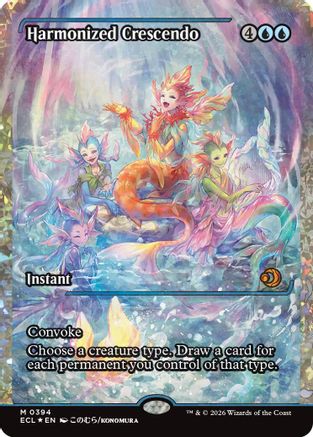 Harmonized Crescendo (0394) (Showcase) (Fracture Foil) (ECL-394) - Lorwyn Eclipsed Foil | Grognard Games