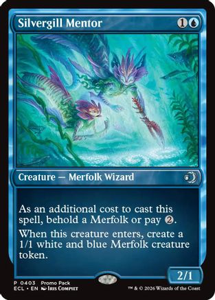 Silvergill Mentor (PPECL-403) - Promo Pack: Lorwyn Eclipsed | Grognard Games