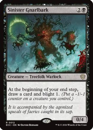 Sinister Gnarlbark (ECC-012) - Commander: Lorwyn Eclipsed | Grognard Games