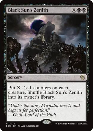 Black Sun's Zenith (ECC-071) - Commander: Lorwyn Eclipsed | Grognard Games
