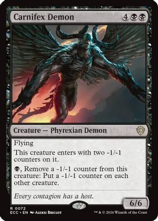 Carnifex Demon (ECC-072) - Commander: Lorwyn Eclipsed | Grognard Games