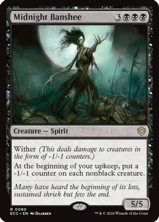 Midnight Banshee (ECC-080) - Commander: Lorwyn Eclipsed | Grognard Games