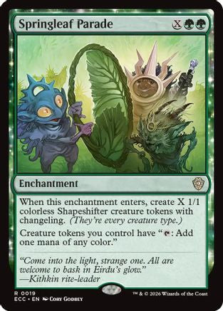 Springleaf Parade (ECC-019) - Commander: Lorwyn Eclipsed | Grognard Games