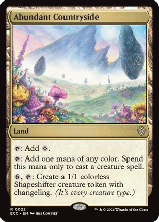 Abundant Countryside (ECC-022) - Commander: Lorwyn Eclipsed | Grognard Games