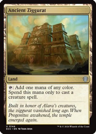 Ancient Ziggurat (ECC-144) - Commander: Lorwyn Eclipsed | Grognard Games