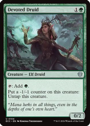 Devoted Druid (ECC-104) - Commander: Lorwyn Eclipsed | Grognard Games