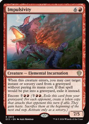 Impulsivity (ECC-013) - Commander: Lorwyn Eclipsed | Grognard Games