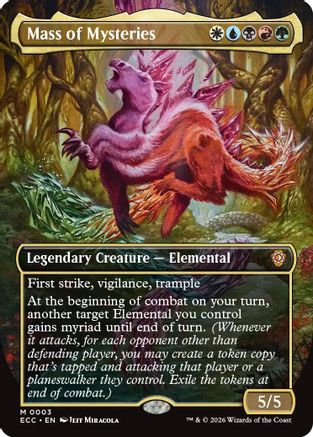 Mass of Mysteries (Borderless) (ECC-003) - Commander: Lorwyn Eclipsed Foil | Grognard Games