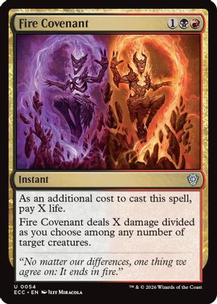 Fire Covenant (ECC-054) - Commander: Lorwyn Eclipsed | Grognard Games
