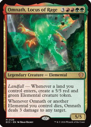 Omnath, Locus of Rage (ECC-129) - Commander: Lorwyn Eclipsed | Grognard Games