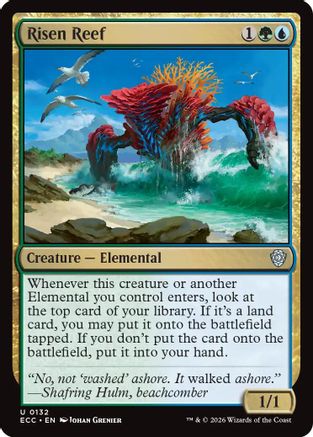 Risen Reef (ECC-132) - Commander: Lorwyn Eclipsed | Grognard Games