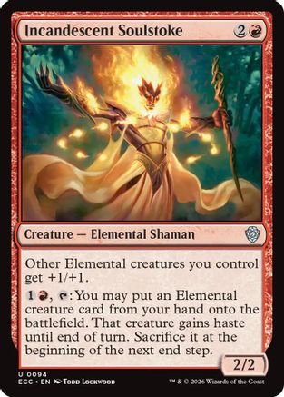 Incandescent Soulstoke (ECC-094) - Commander: Lorwyn Eclipsed | Grognard Games