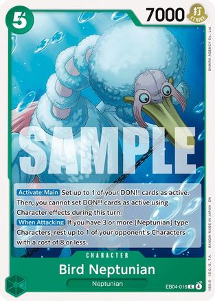 Bird Neptunian (EB04-016) - The Azure Sea's Seven | Grognard Games
