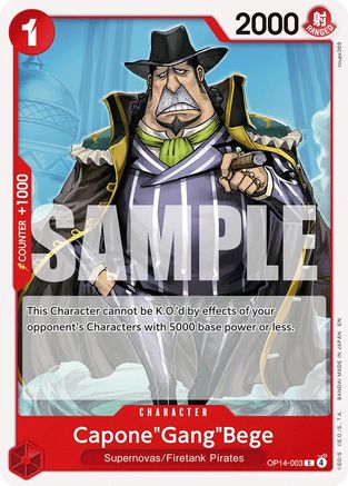 Capone"Gang"Bege (OP14-003) - The Azure Sea's Seven | Grognard Games