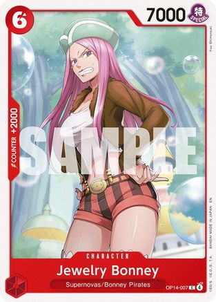 Jewelry Bonney (OP14-007) - The Azure Sea's Seven | Grognard Games