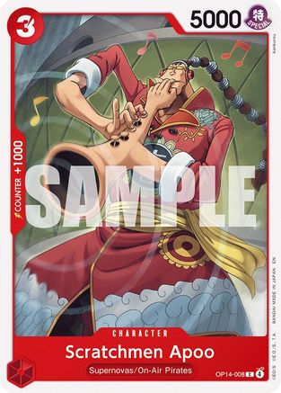 Scratchmen Apoo (OP14-008) - The Azure Sea's Seven | Grognard Games