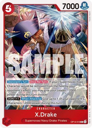 X.Drake (OP14-016) - The Azure Sea's Seven Foil | Grognard Games