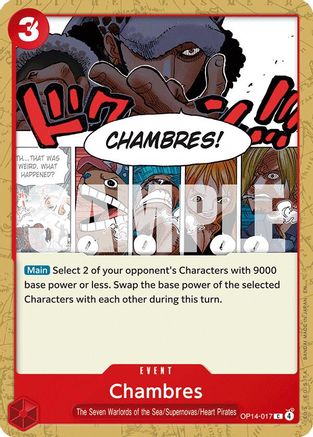 Chambres (OP14-017) - The Azure Sea's Seven | Grognard Games